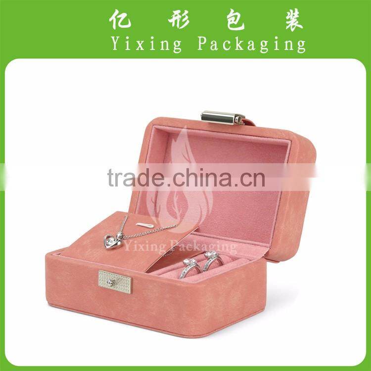 Special Designed packaging Velvet Jewelry Box for ring and necklace