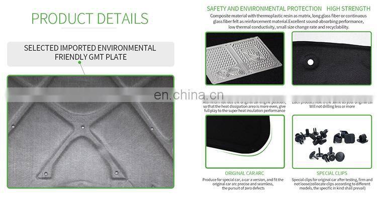 Benz GLB W247 Front Engine Hood Insulation Cover Top - Selling Use for Mercedes Car Engine Hood Bonnet Carbon Fiber Common Use