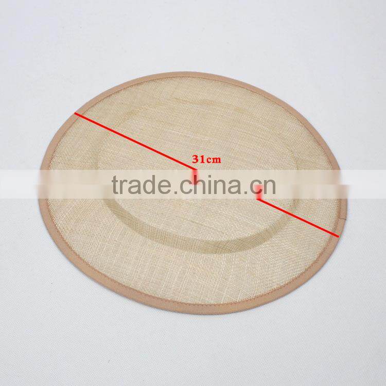 Custom Design Fascinator Hat Sinamay Base For Wedding/Party Hat