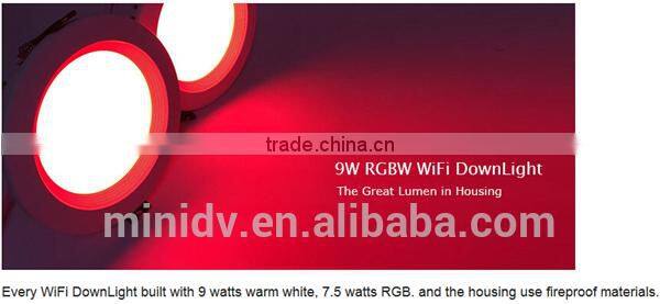 Group Control/Music Control/Timing Control 9W Dimmable WiFi LED Downlight With Both Android And IOS APP Magic Home WiFi