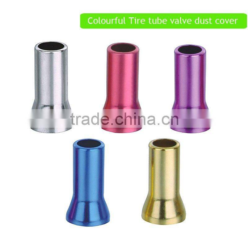 colorful CNC Aluminum tire tube valve dust steeve dust cover