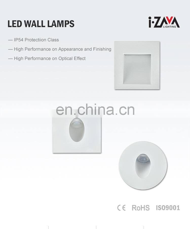 Modern Indoor Home Fancy Recessed Mounted Corner Lamp SMD 3.5W Led Step Stair Light