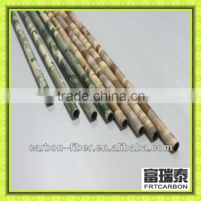 carbon fiber & fiber glass pipe with camouflage color surface