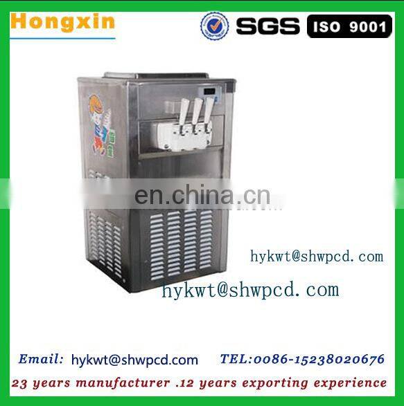 automatic ice cream cone machine soft serve ice cream cone making machine three flavors ice cream for sale