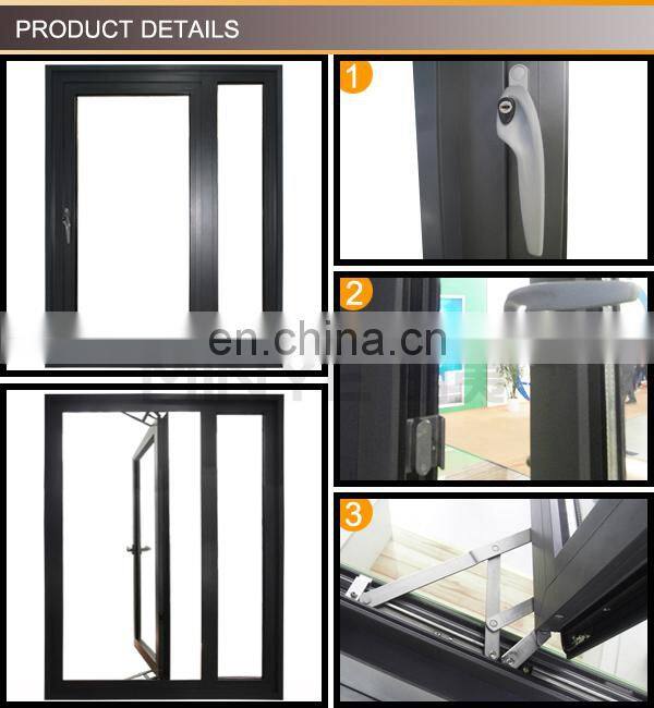 Top quality aluminum bathroom windows Glass toilet window price
