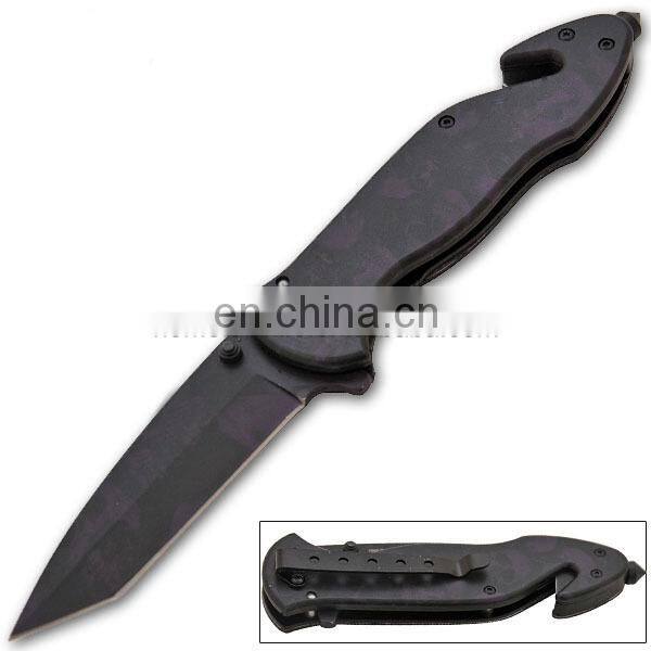 8.5"Series Glass Breaker Opening Auto Survival Pocket Steel Knife