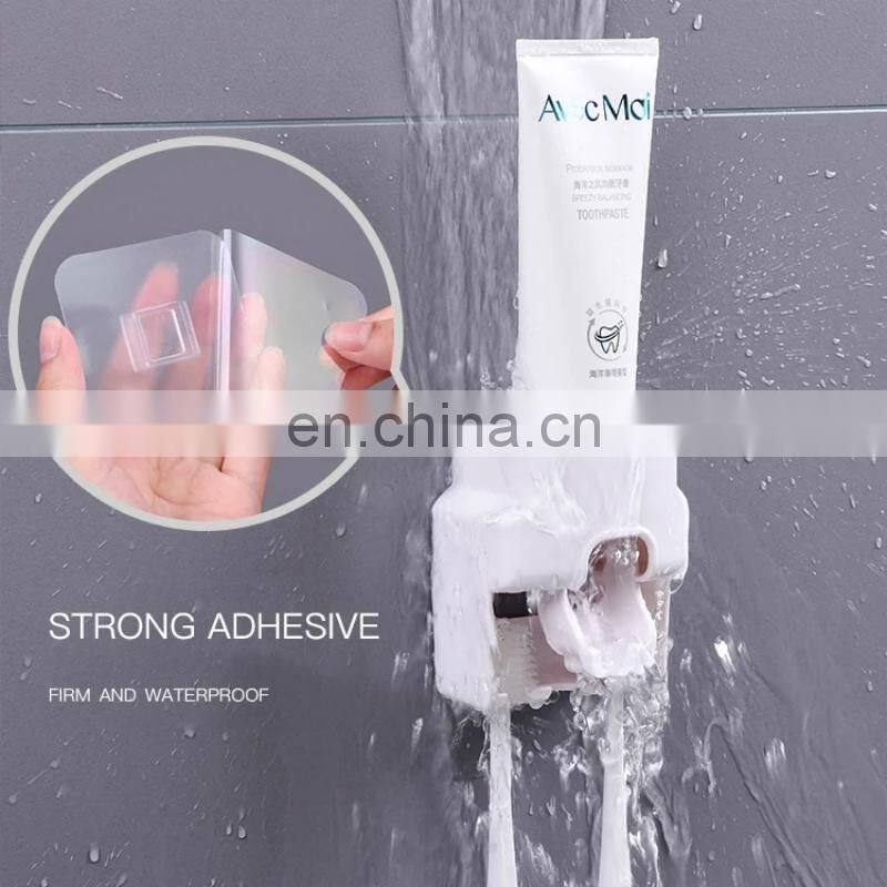 Creative Wall Mount Automatic Toothpaste Dispenser Bathroom Accessories Waterproof Lazy Toothpaste Squeezer Toothbrush Holder