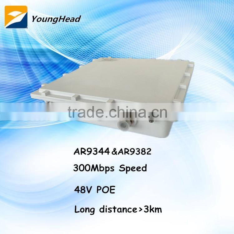 YH-WBS10-2R2-D2 27dBm iEEE802.11ABGN 300Mbps GbE RJ45 Outdoor Wifi AP Wireless Device