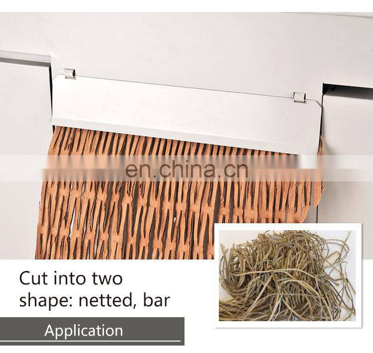 Waste corrugated cardboard carton box shredder shredding machine