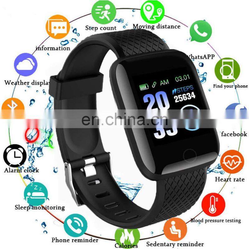 Blood Pressure Heart Rate Monitor D13 watch smart bracelet 116 plus