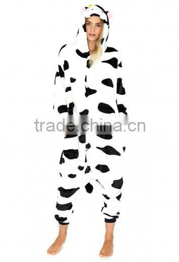 beautiful girl's fancy dot cow onesies sex sleepwear hot sexy girl image