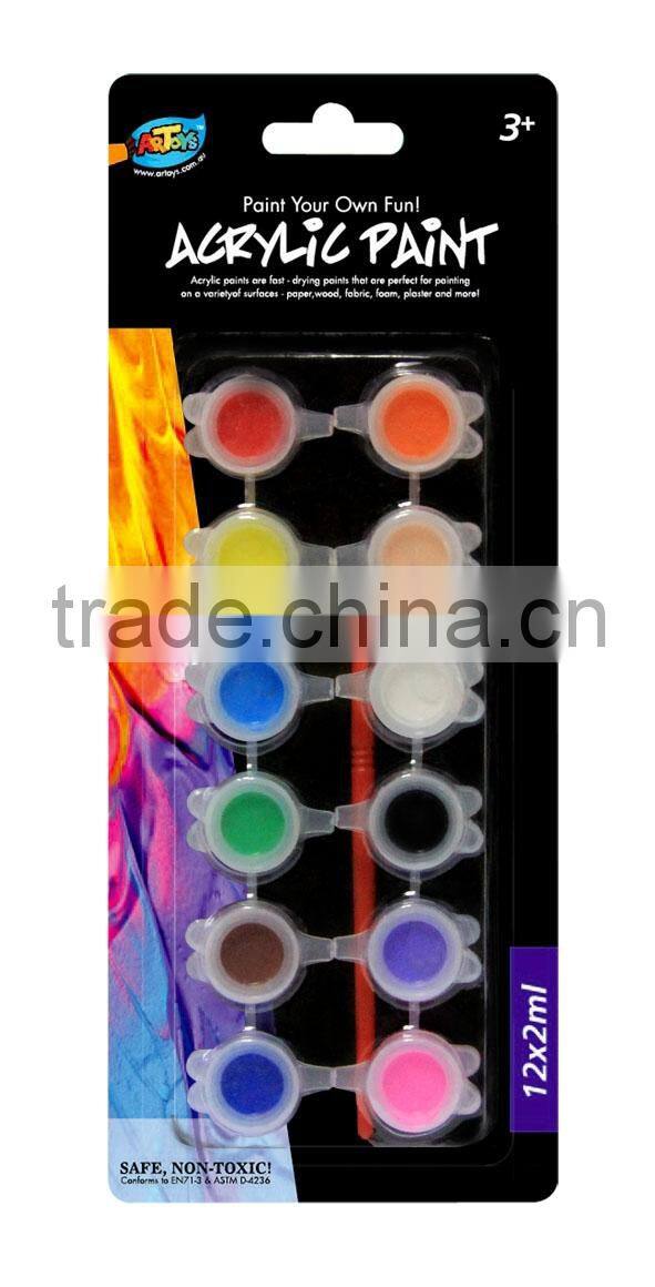 12 Color 2 ml Acrylic Paint ARTOYS A0154