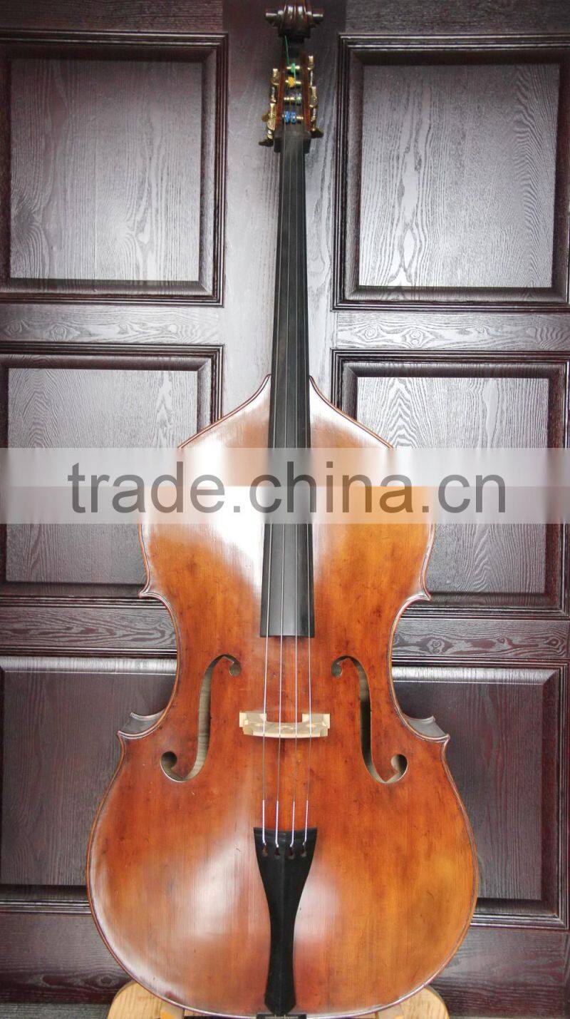Violin corner fully carved antique varnished double bass