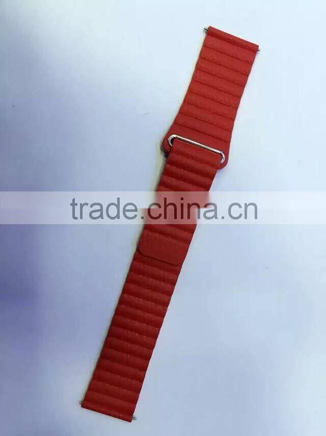 high quality link Bracelet Strap leather loop for Fitbit Blaze tracker Smart Fitness Watch band