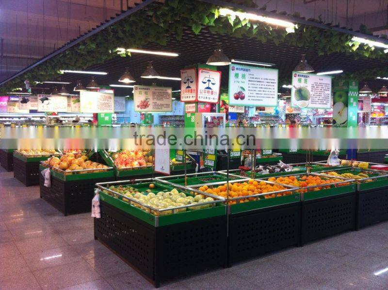 APEX supermarket vegetable and fruit display shelves