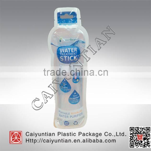 Printed brand water reclosable pleastic bag /12 oz liquid pouch