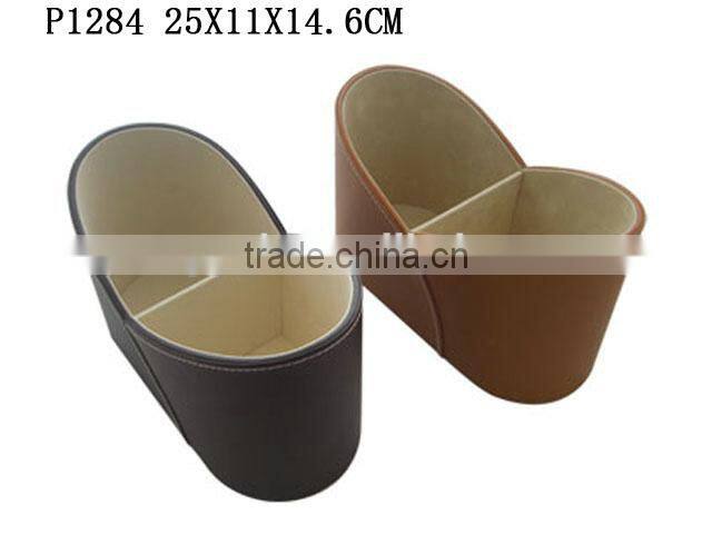 New Design Elegant PU Leather Packaging Jewelry Gift Tie Box with Velvet Insert Wholesale P1284