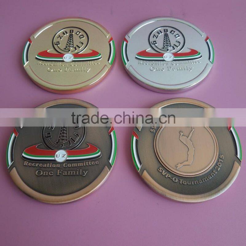 play basketball UAE flag gold souvenir plaque coins, UAE souvenir gifts metal coin