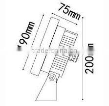 9W 2016 NEW CE ROHS IP65 6W 9W 3W led light garden spot lights wall light