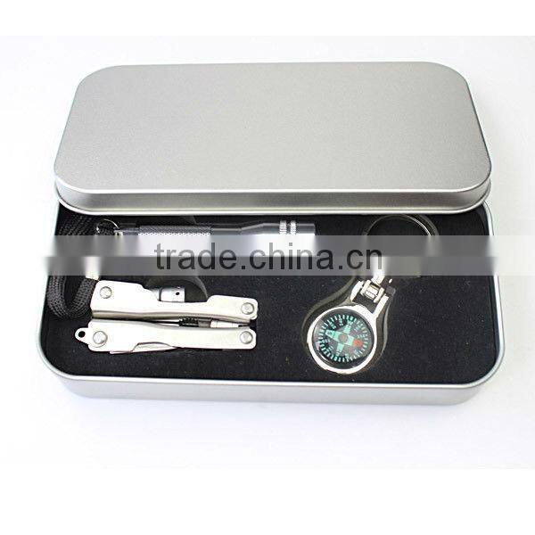 Portable survival tool camping kit