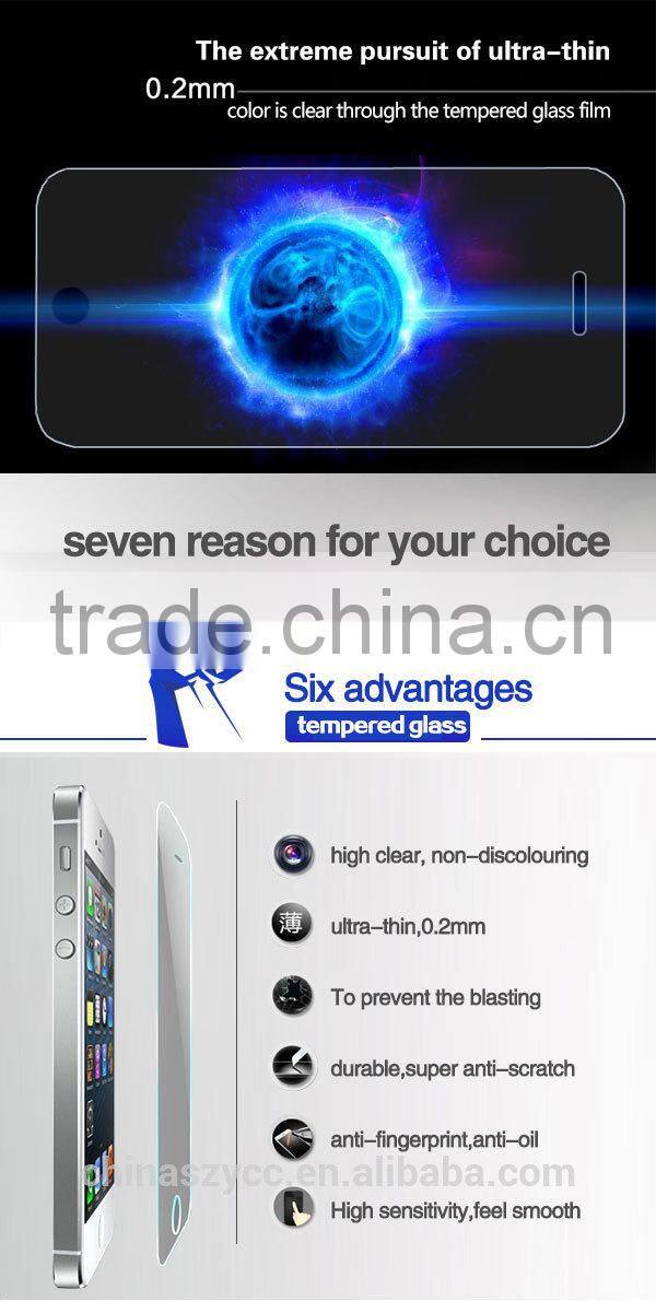 SGS/ISO9001/ROHS tempered glass screen film/protector for HTC One M7