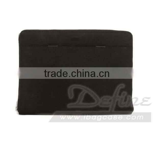 China Direct Supplier Zipper Leather Portfolio Bag Best Selling