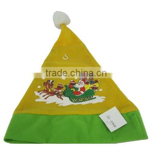 yellow christmas hats
