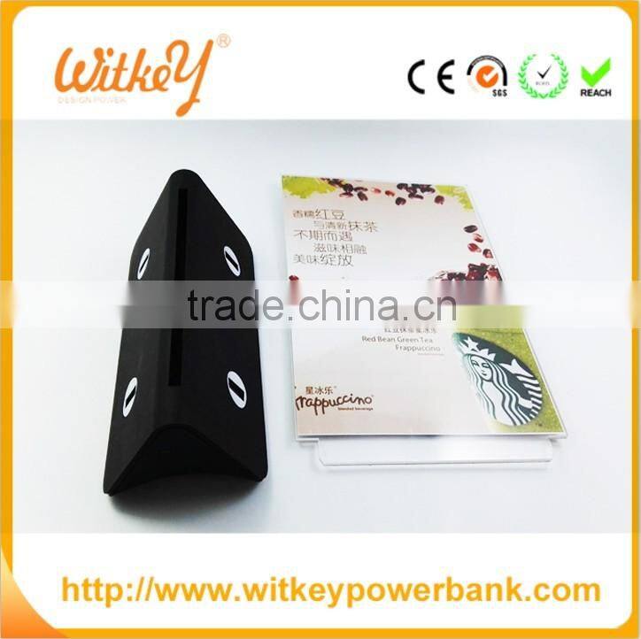 2016 Hot selling Factory price Menu Holder Restaurant Power Bank