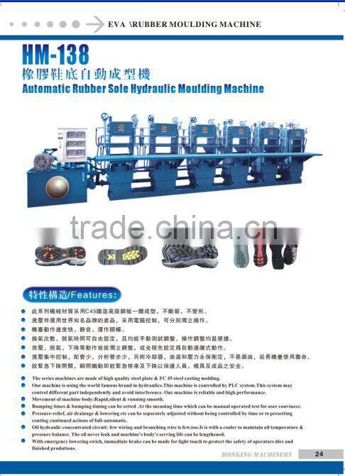 Rubber sole hydraulic moulding machine RB soles machine