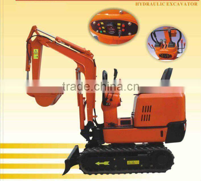 0.8ton mini hydraulic crawler excavator with Japan Yanmar engine,hammer,bucket,ROPS,rubber tracks,CE
