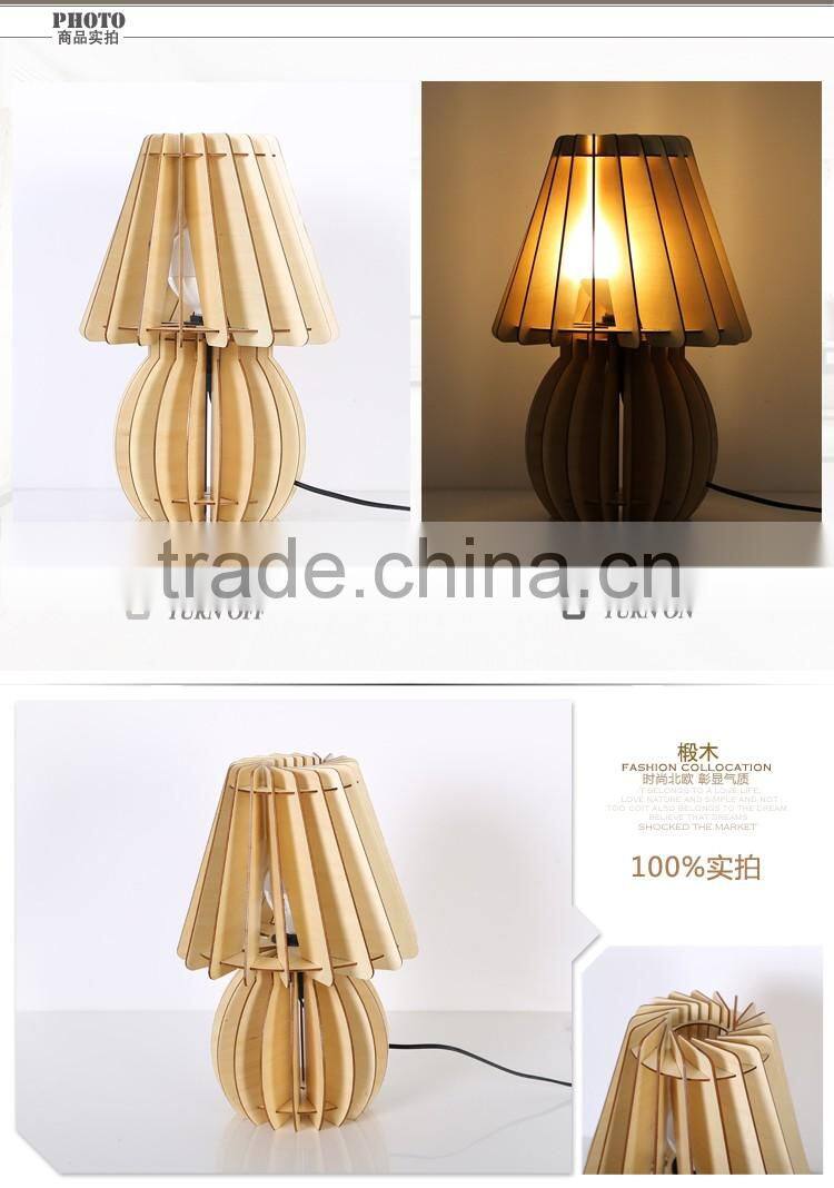 JK-879-12 Fashion style wooden table lamp classic lamps antique LED Wooden table Light