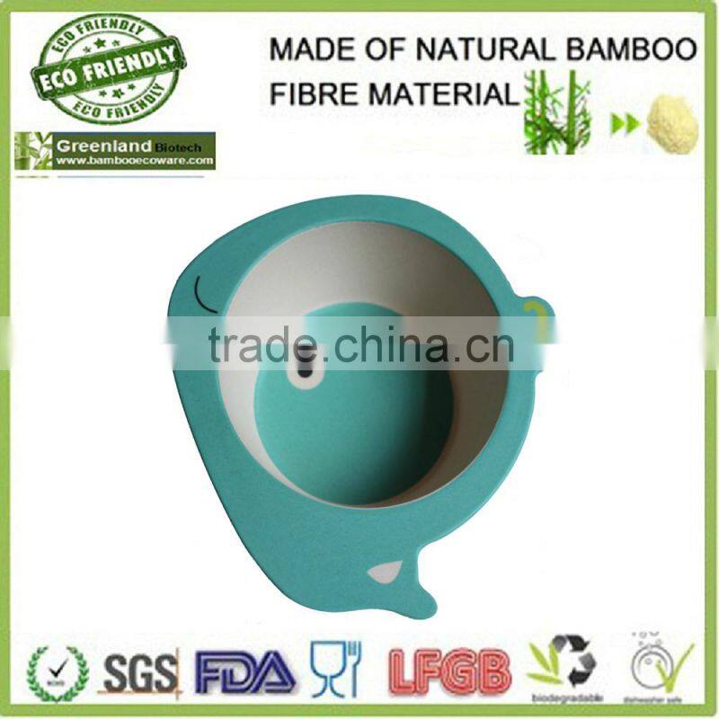 Bamboo fibre biodegradable kids bowl Multi-Color cartoon bowl