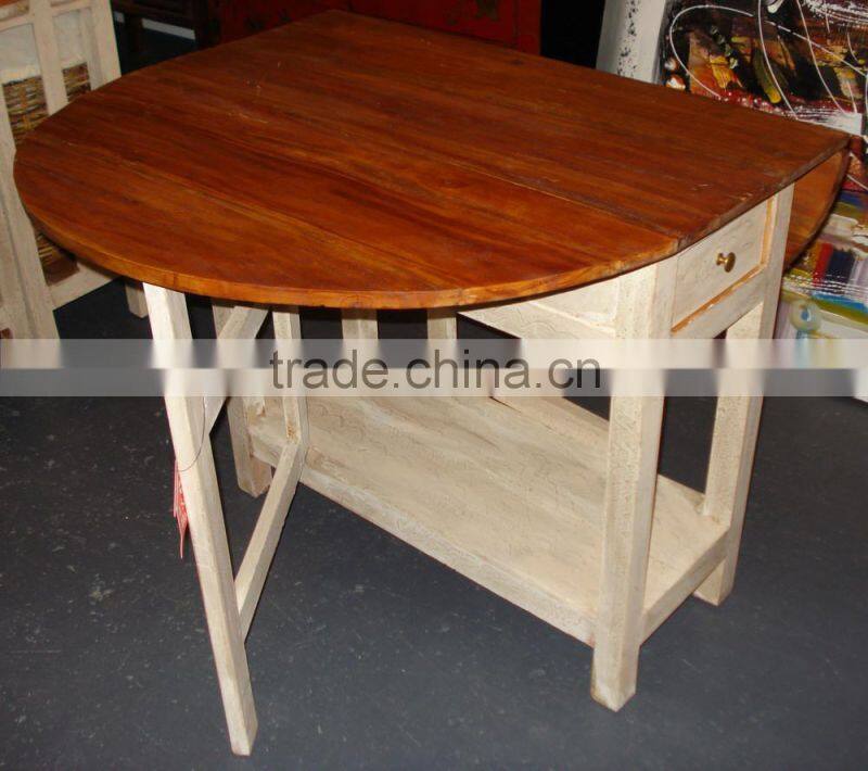 Chinese antique furniture wooden fold table LWD402