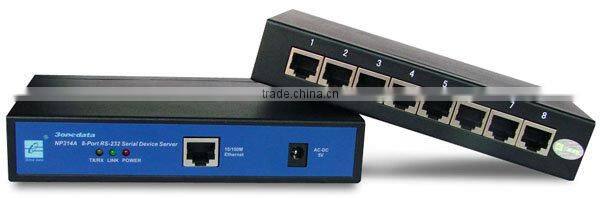 8-Port RS232/485/422 to Ethernet Serial Server