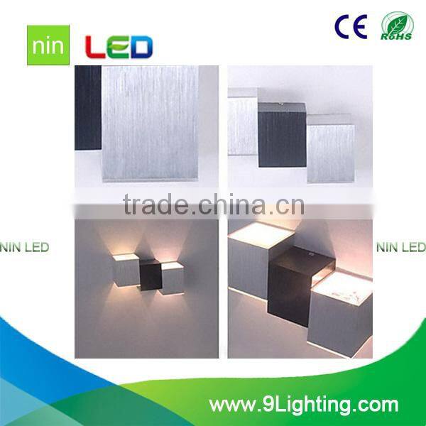 hotel led wall light fixture two way lamp 6watt