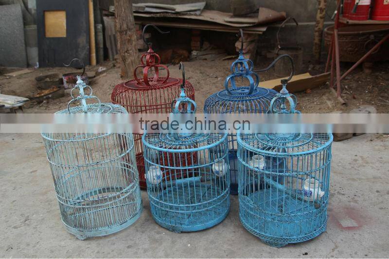 chinese antique bamboo outdoor hanging bird cage