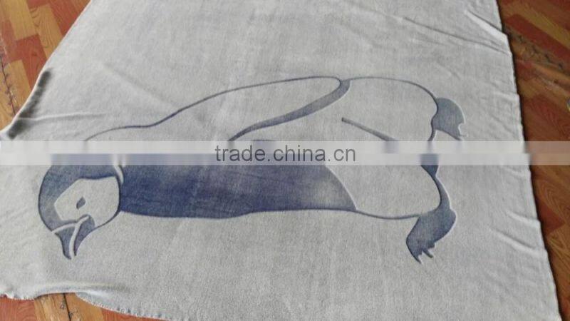 100% polyester cutted design flannel fleece fabric