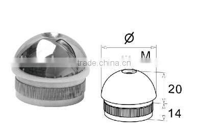 ballustrade handrail end caps/stainless steel handrail end caps EC-07