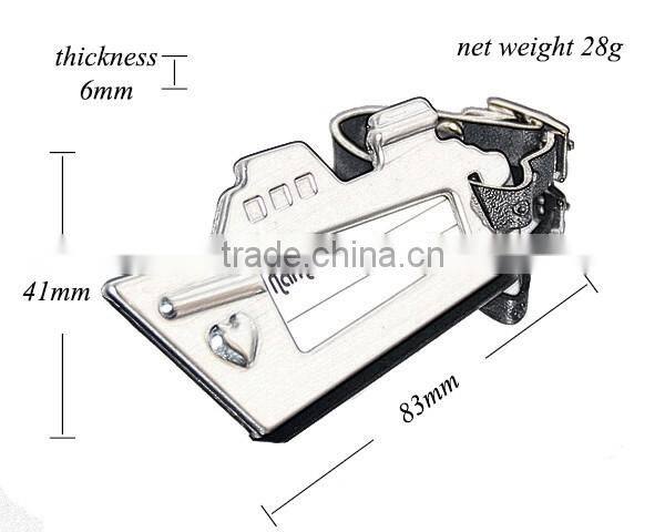 Wedding Favor Souvenir Steamer Luggage Label Leather Strap Metal Ship Travel Name Tag Stainless Steel Personalized Luggage Tag