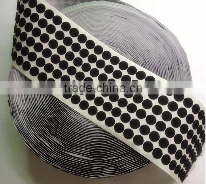 Good sticky Adhesive tape hook and loop dots back with glue