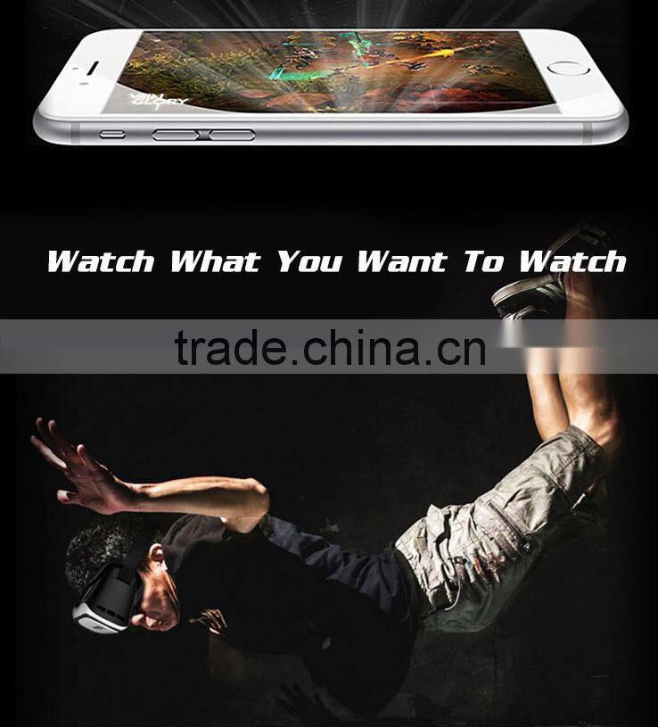 Google cardboard HeadMount VR BOX 3.0 PRO Version VR Virtual 3D Glasses for 3.5" - 6.0" Smart Phone+ bluetooth remote controller