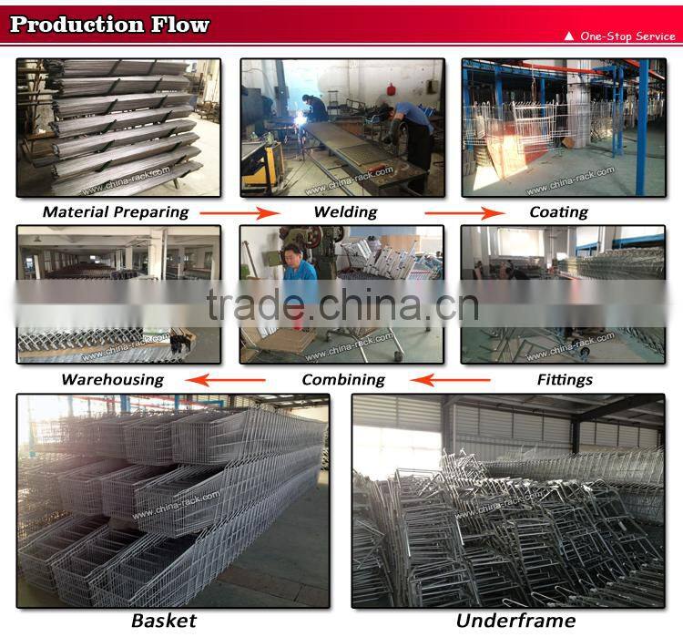 180L Metal Supermarket German Shopping Trolley