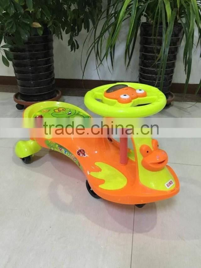 2016 newest children swing car with music/eco-friendly baby swing car with CE