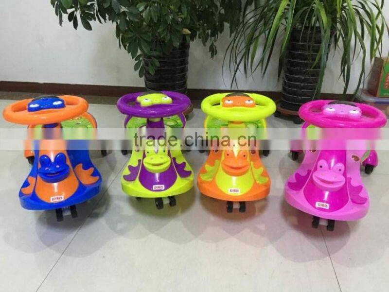 2016 newest children swing car with music/eco-friendly baby swing car with CE