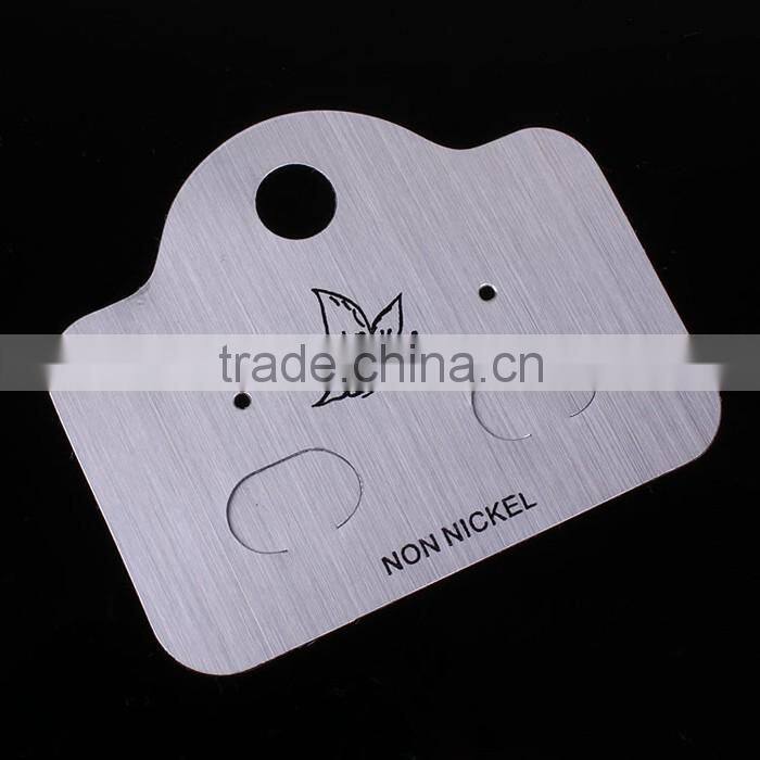 special craft Brushed Silver earring card artistic display