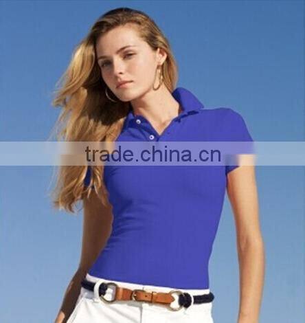 Plain dry fit polo shirt design for women polyester/ spandex polo-shirt