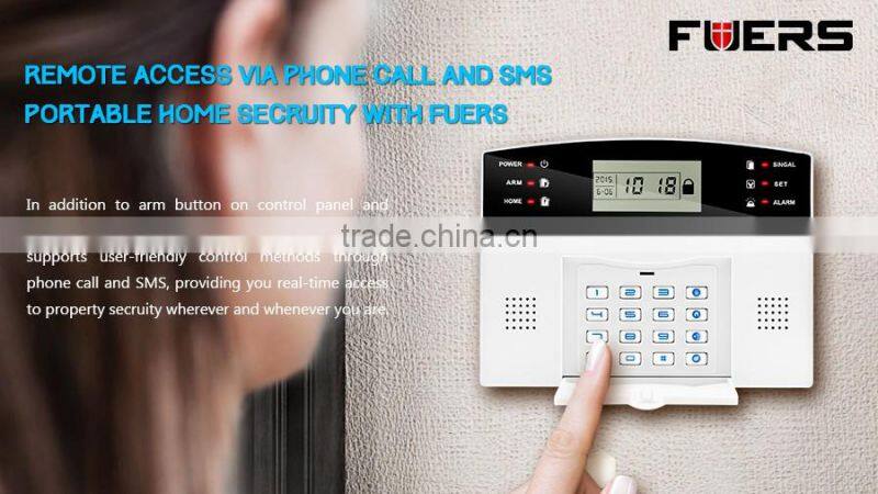 YL-M2B Durable Quality LCD Display with Time Clock GSM Intelligent Wireless Home Burglar Security Alarm System