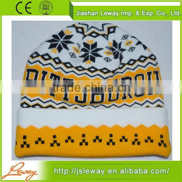 New design fashion knitted beanie cap