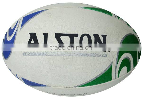 Good quality latest promotional machine stitched rugby balls