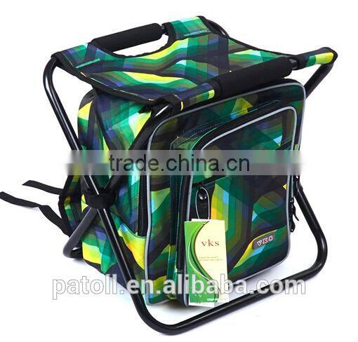 Cheap red color backpack folding chair